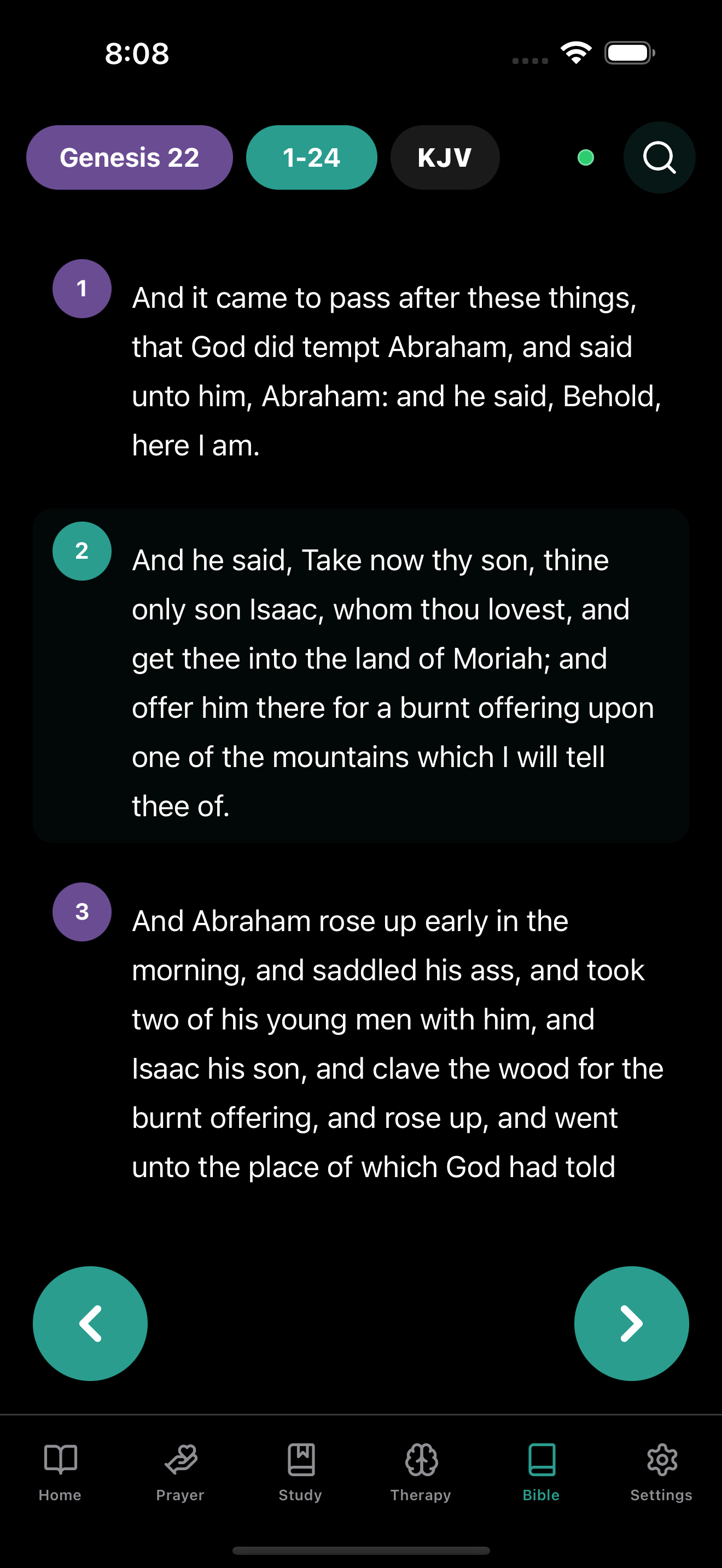 Bible reader preview